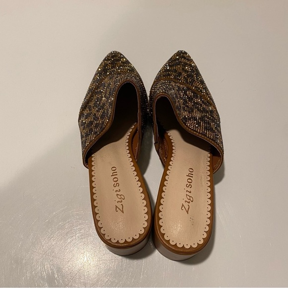 Zigi Soho Brown and Black Animal Print Mules - Picture 5 of 9